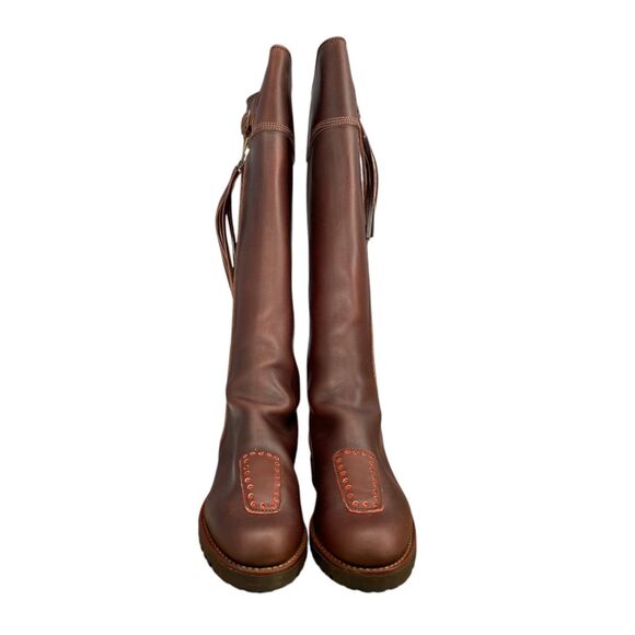 NIB Penelope Chilvers Tall Long Tassel Boot Conker Brown Leather EU 38 / US 7 - Picture 3 of 16
